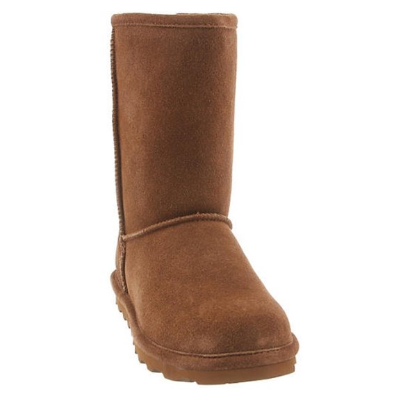 BearPaw Shoes - BEARPAW WOMENS ELLE SHORT FUR BOOT - TAN